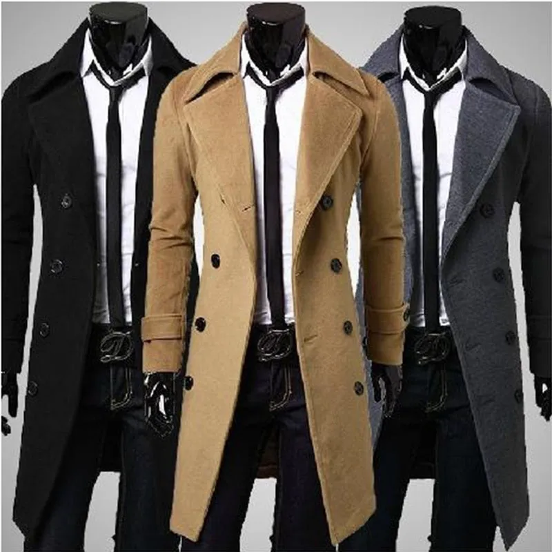 Funki Buys | Jackets | Men's Slim Fit Knee Length Winter Coats