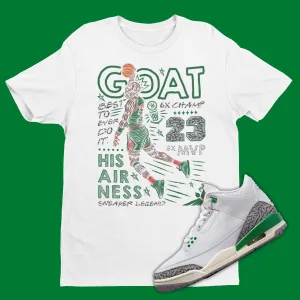 GOAT Air Jordan 3 Lucky Green Matching Tee