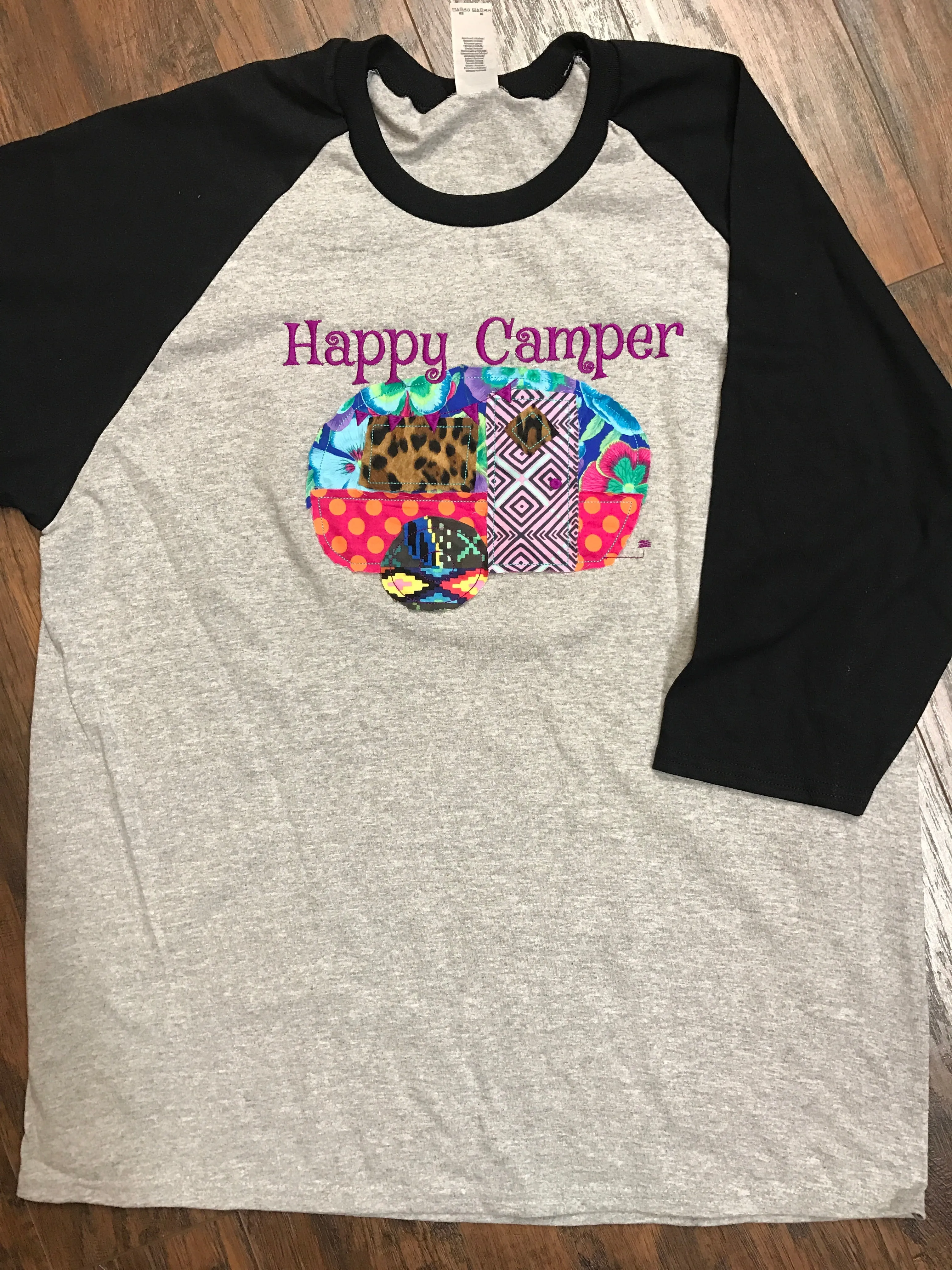 Happy Camper Baseball Tee