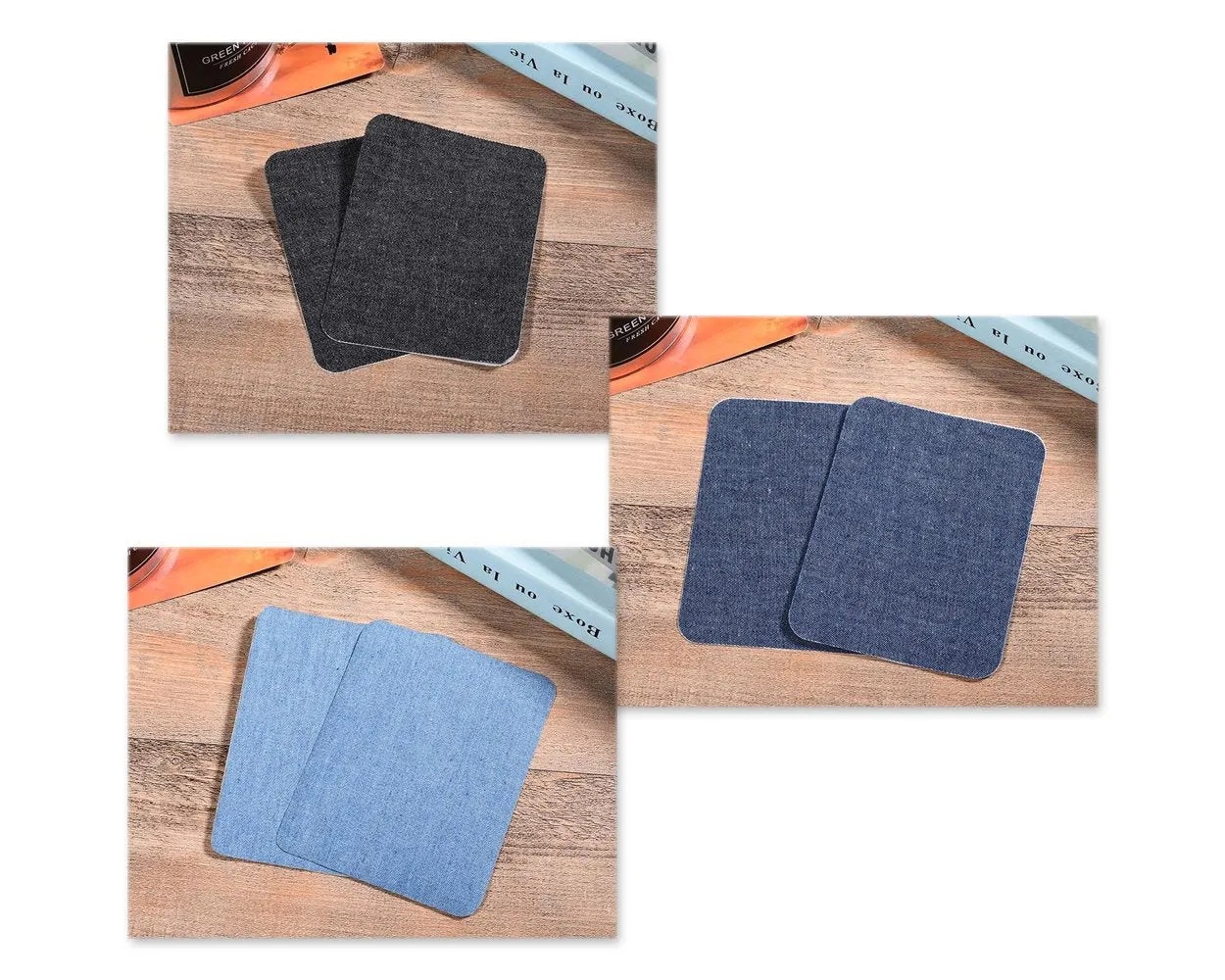 Iron On Patches for Jeans 12 Pieces Assorted Cotton Jeans Repair Kit