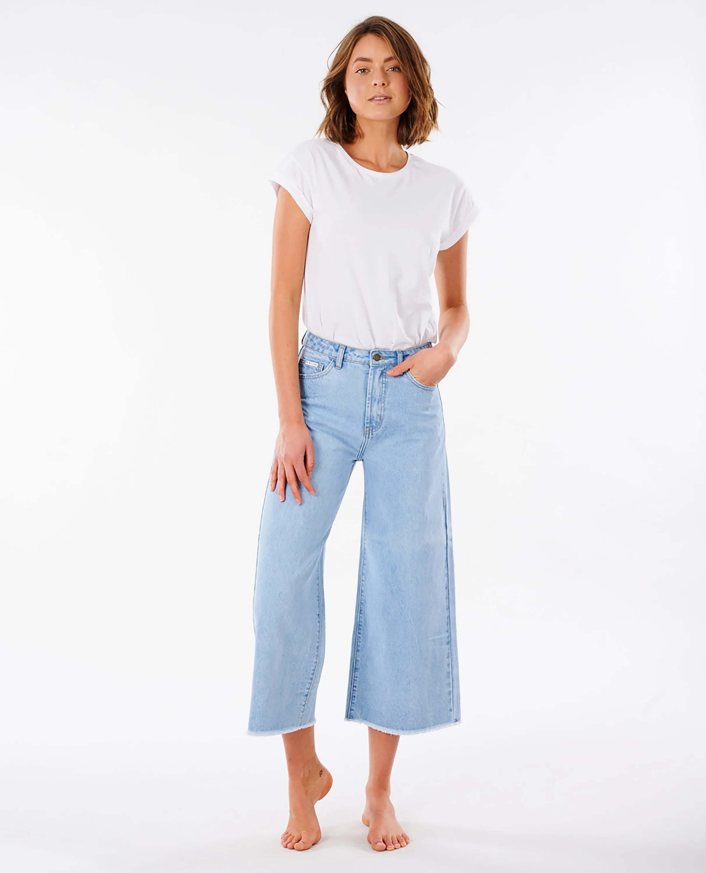 Jeans Rip Curl Sparrows Crop Wide Leg