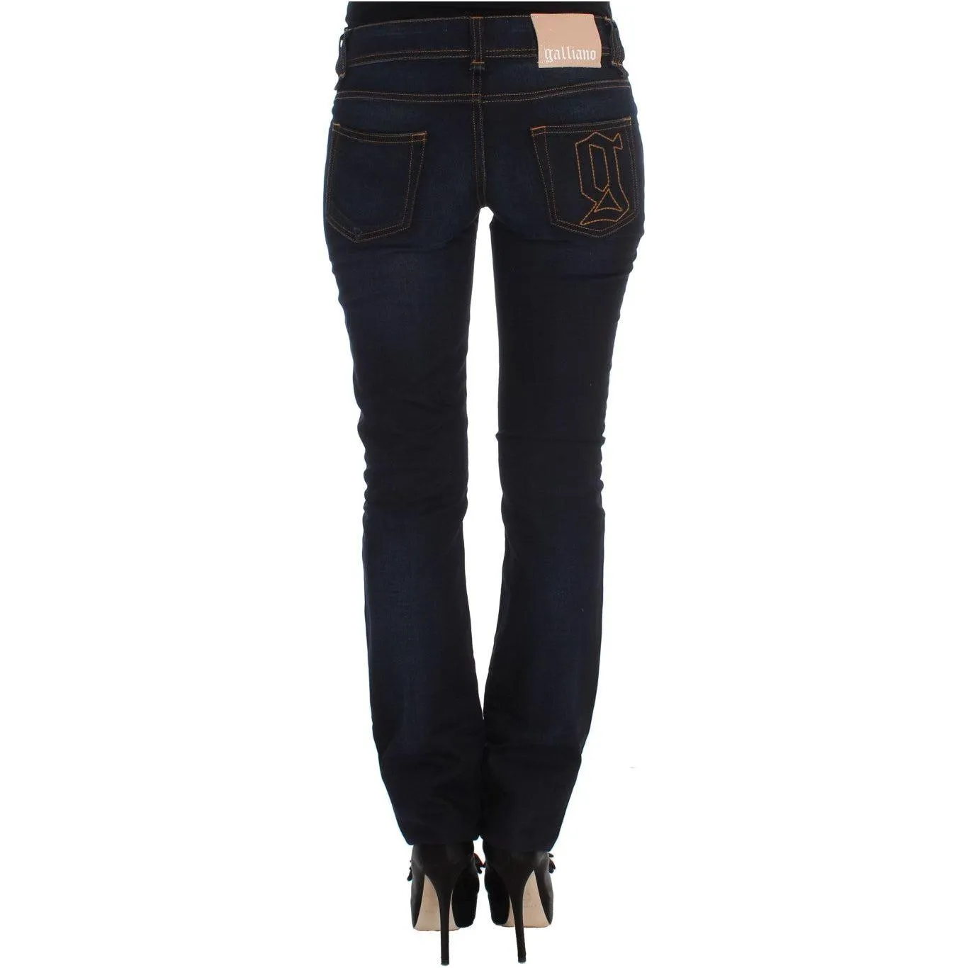 John Galliano Elegant Slim Fit Designer Jeans