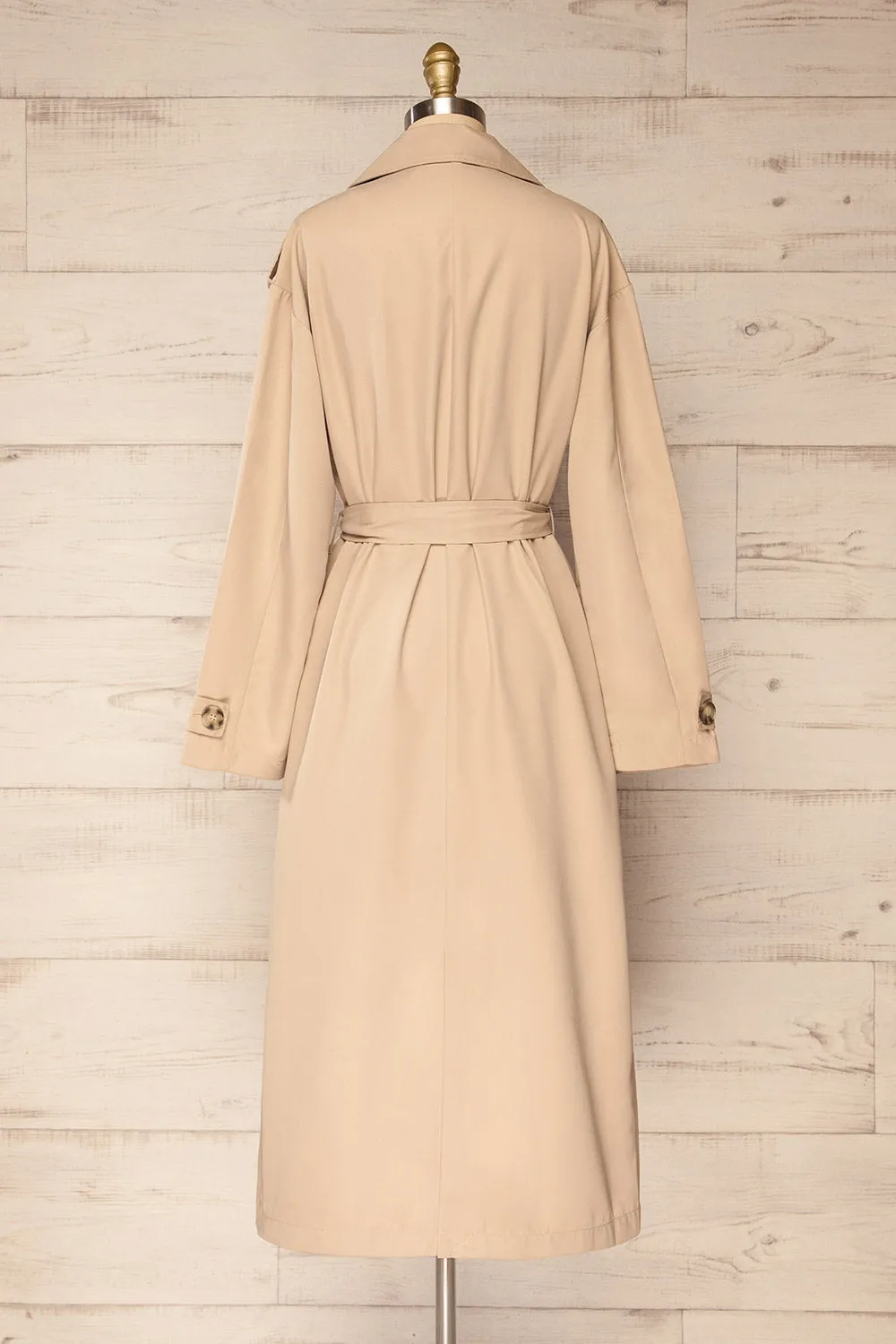 Kacovec | Beige Trench Coat w/ Belt