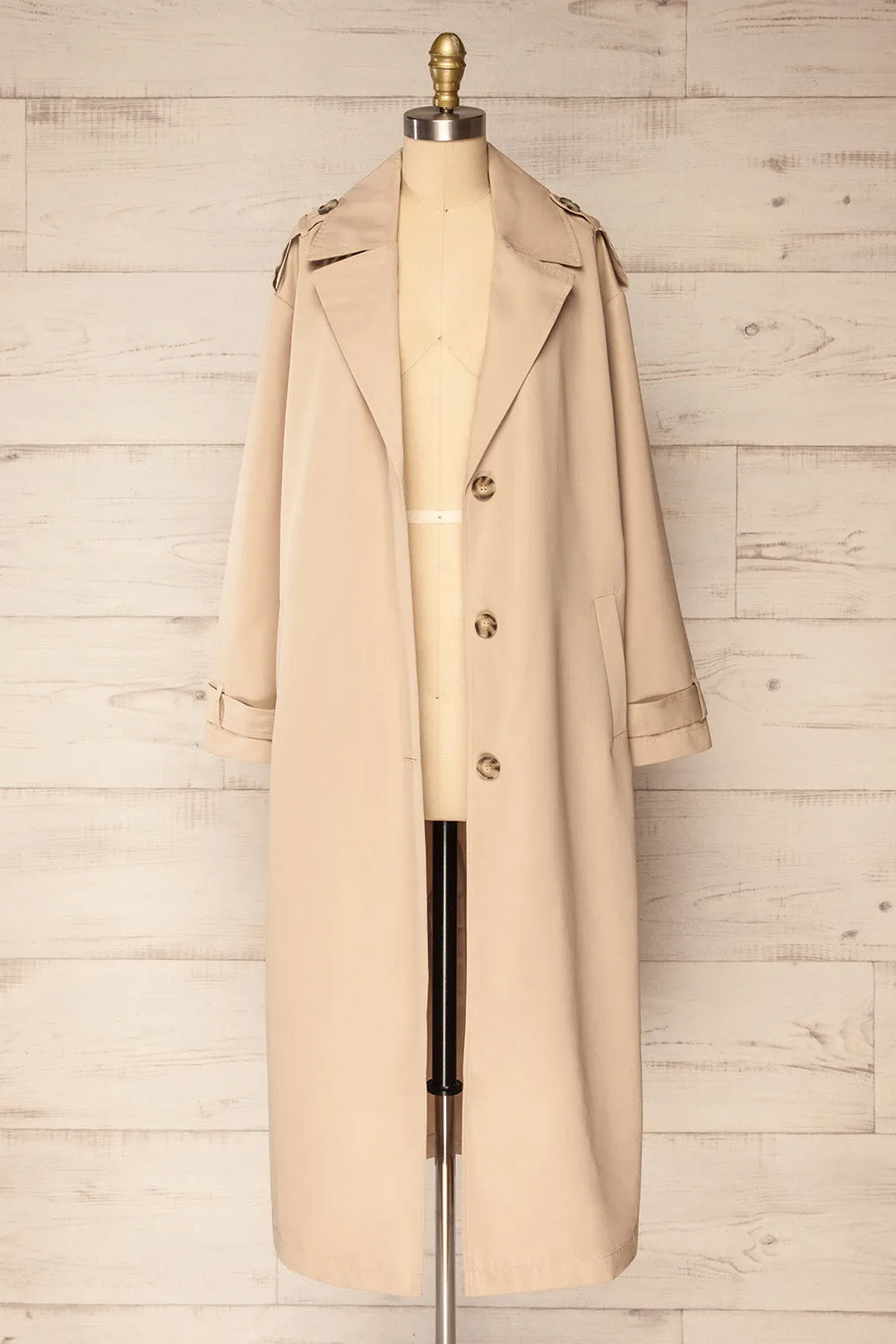 Kacovec | Beige Trench Coat w/ Belt