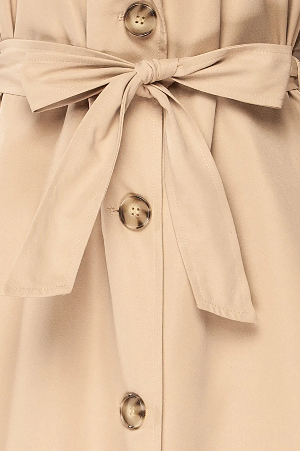 Kacovec | Beige Trench Coat w/ Belt