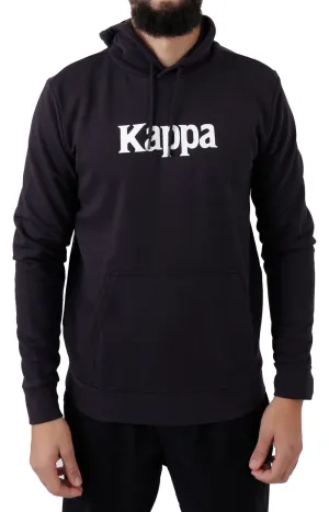 Kappa Haris Classic Pullover Hoodie - Black Smoke/Lt Yellow/Bright White