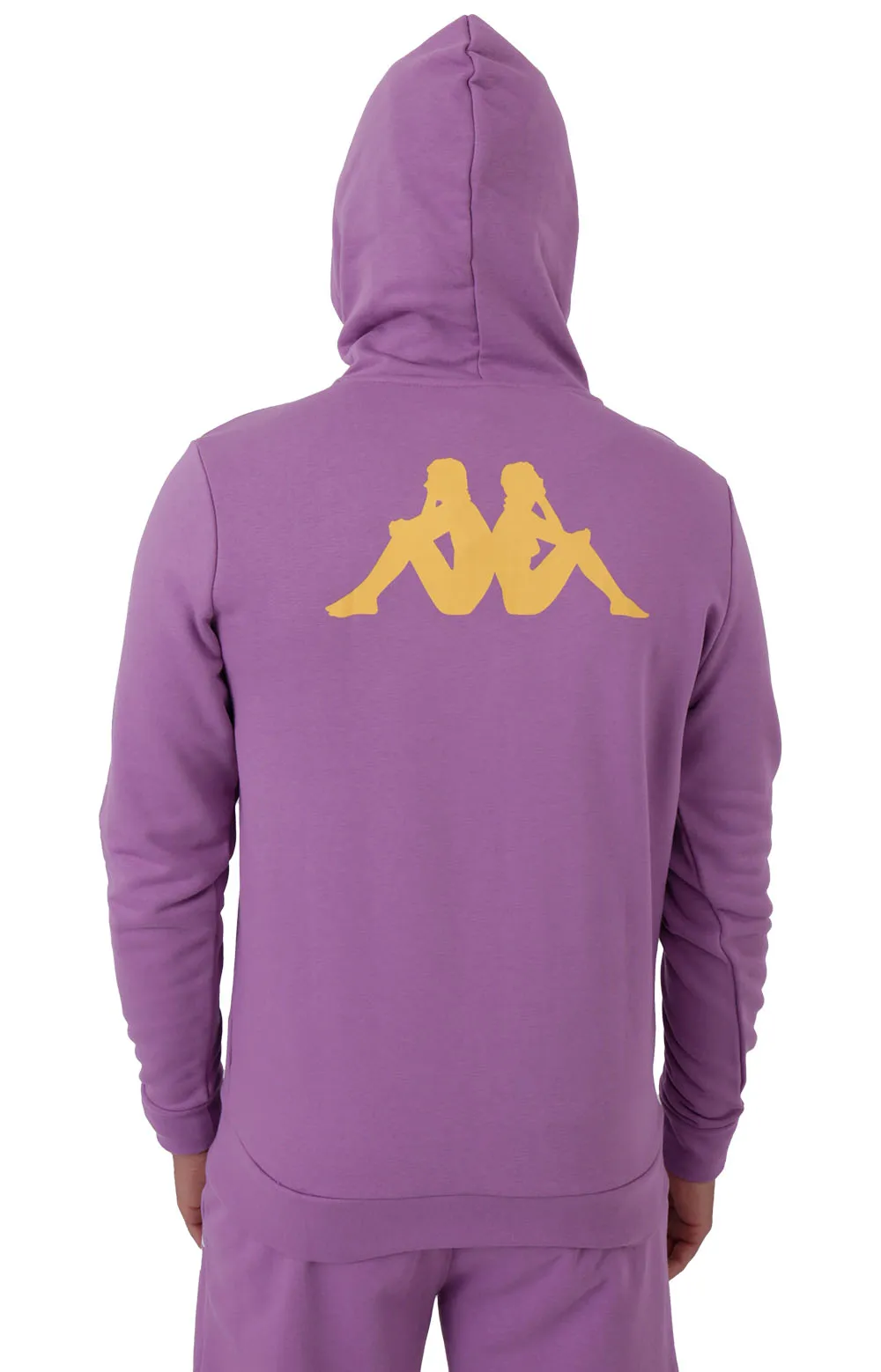 Kappa Haris Classic Pullover Hoodie - Violet/Bright White/Yellow