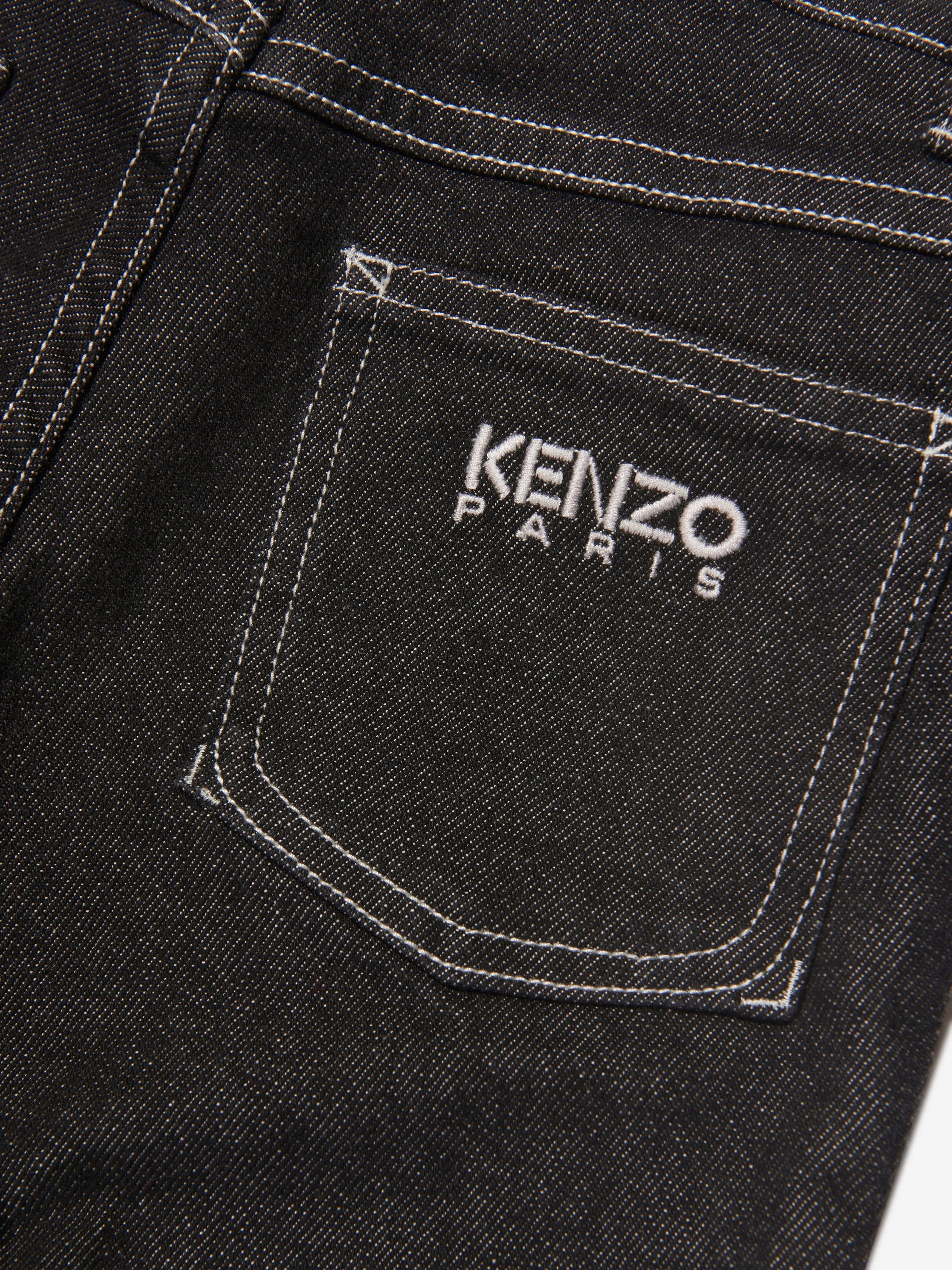 KENZO Kids Tokyo Paris Jeans in Black