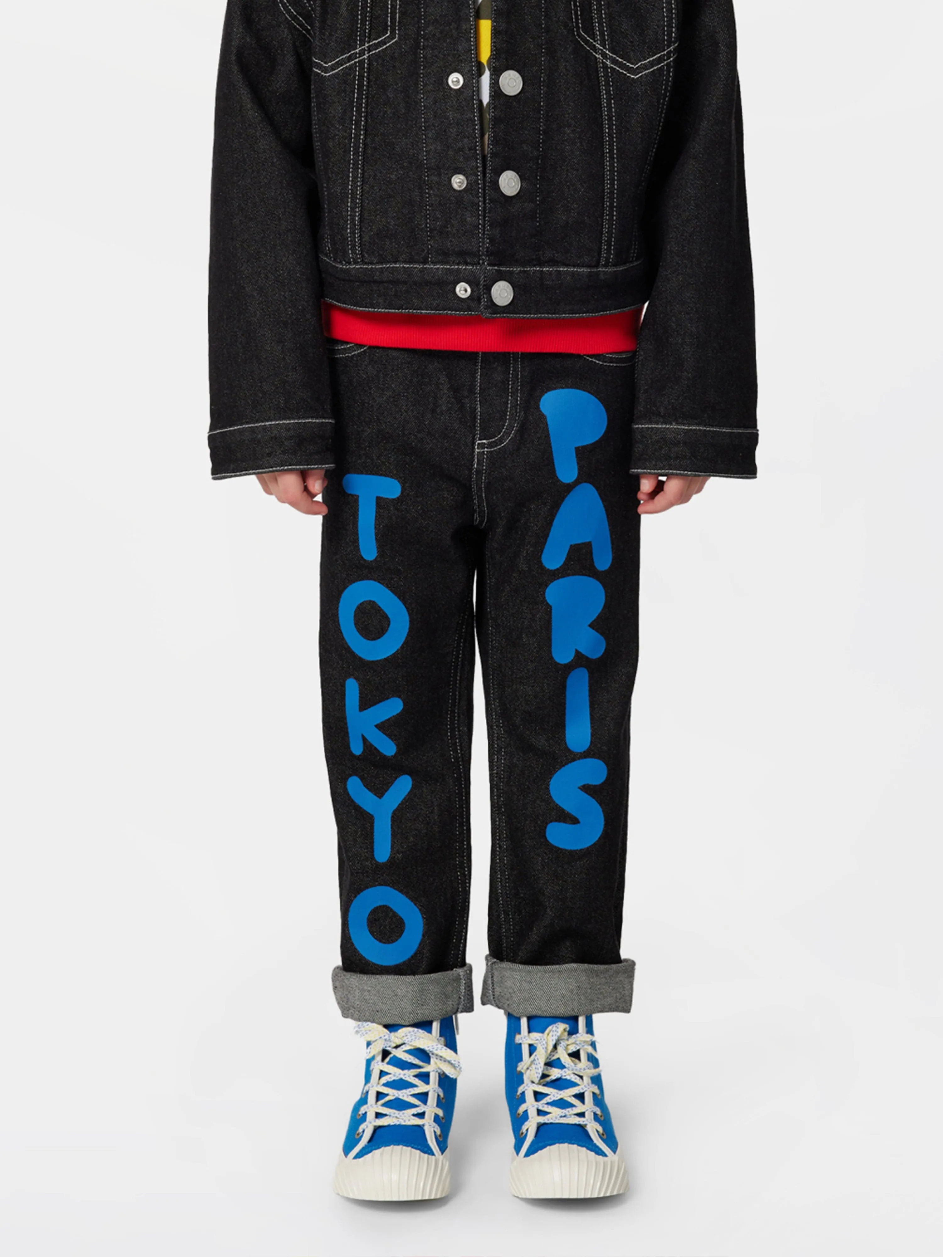 KENZO Kids Tokyo Paris Jeans in Black