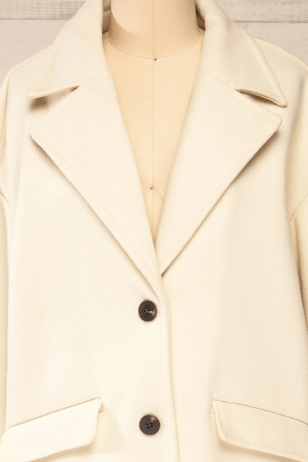 Kurgan | Ivory Felt Coat