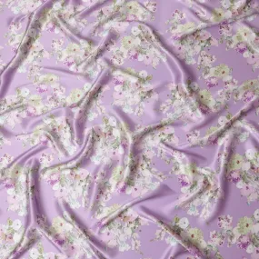 Lavender Whisper Satin Fabric: A Gentle Embrace - D17628