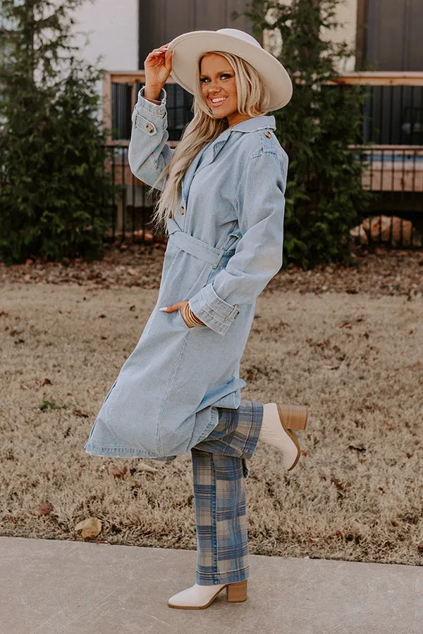 London Lookout Denim Trench Coat