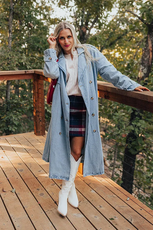 London Lookout Denim Trench Coat