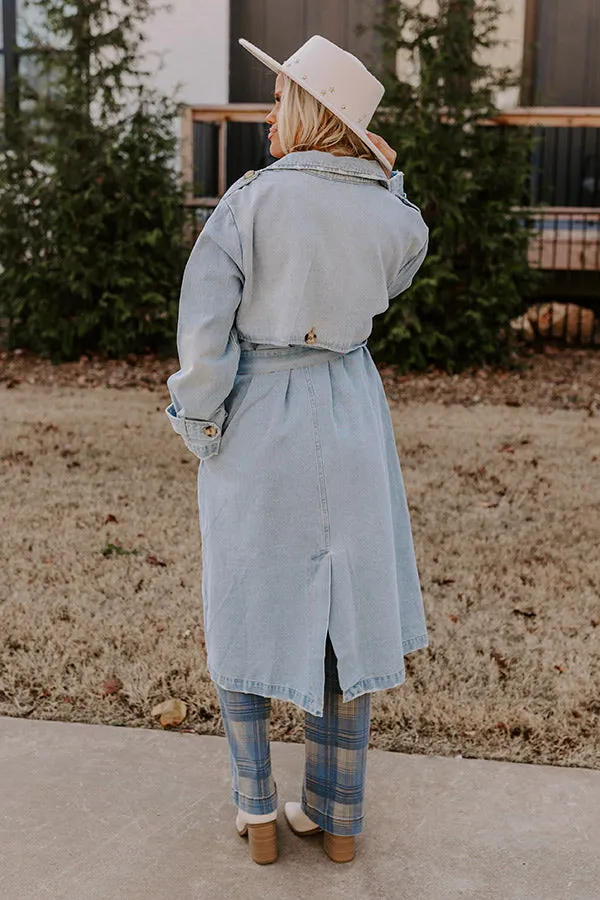 London Lookout Denim Trench Coat