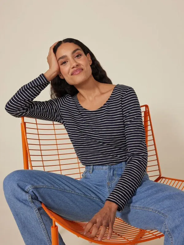 Long-Sleeved striped T-shirt