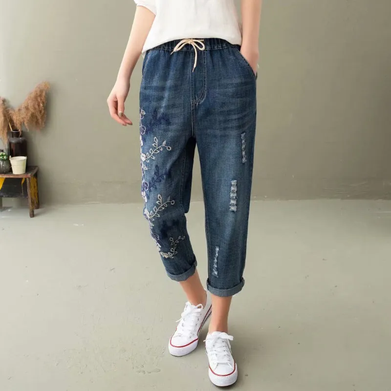 Loose Denim Mom Jeans for Everyday