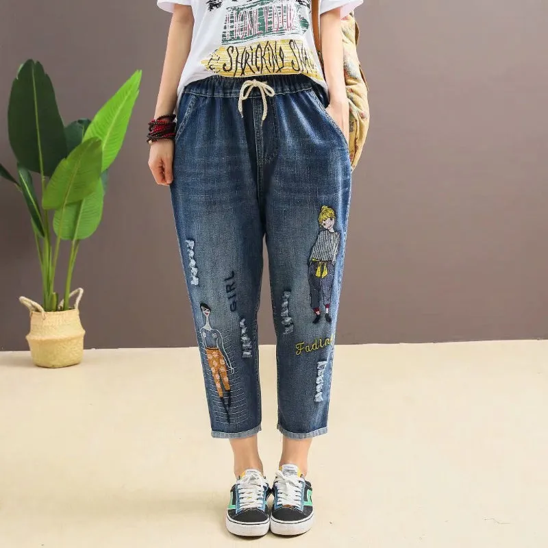 Loose Denim Mom Jeans for Everyday