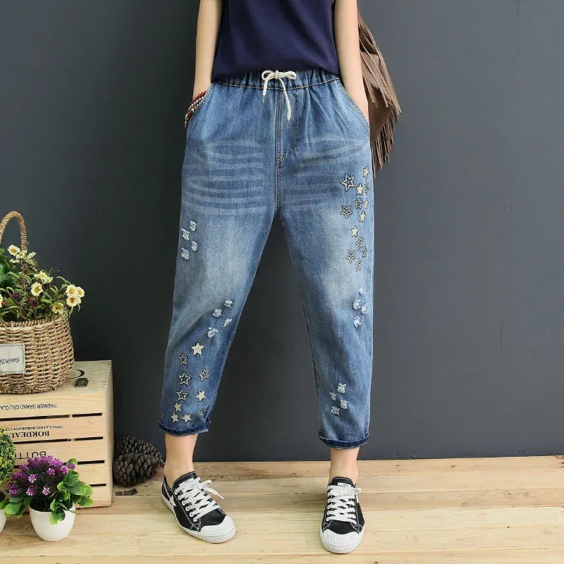 Loose Denim Mom Jeans for Everyday