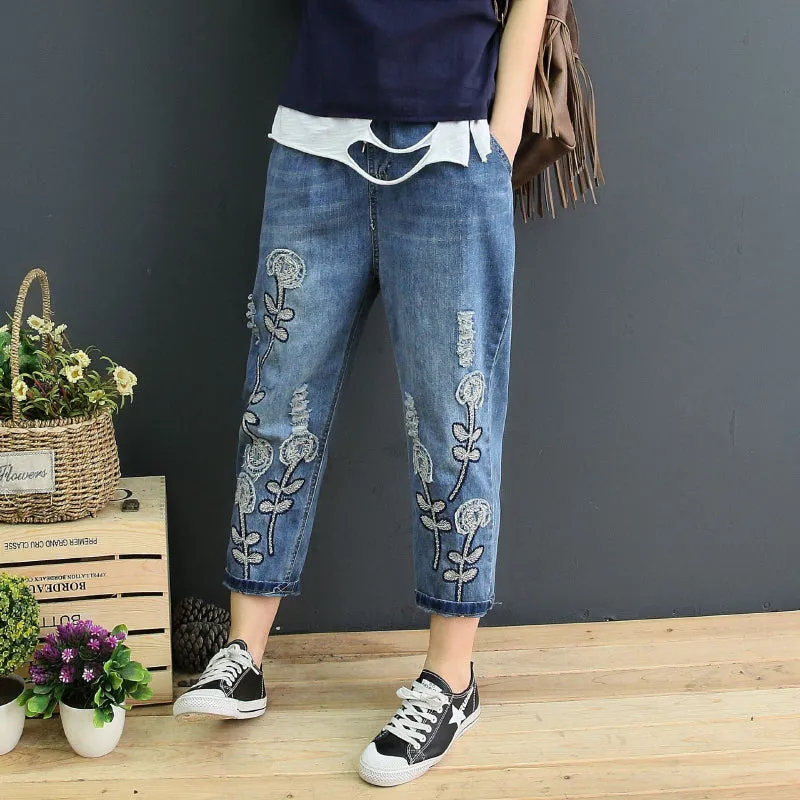 Loose Denim Mom Jeans for Everyday