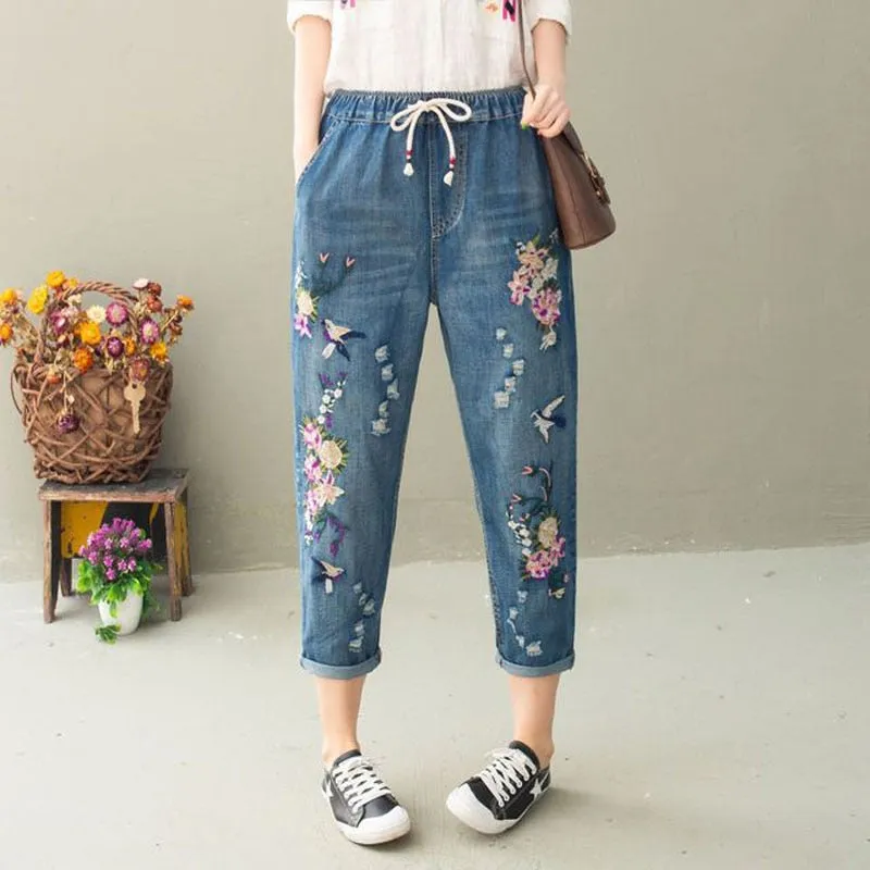 Loose Denim Mom Jeans for Everyday