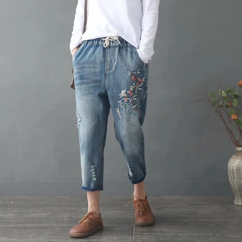 Loose Denim Mom Jeans for Everyday