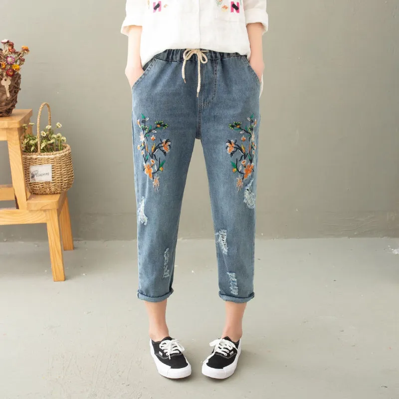 Loose Denim Mom Jeans for Everyday