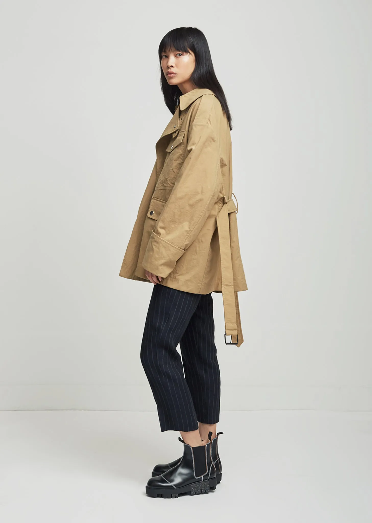 Lorenzo Short Trench Coat