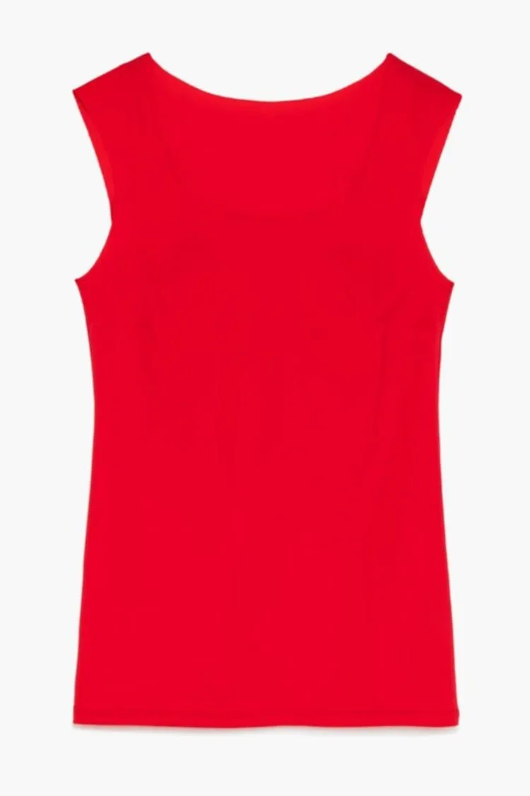 Lycra Sensitive Top in Mars Red | FINAL SALE