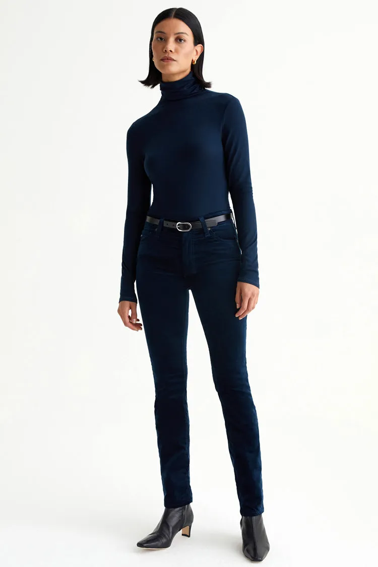 Mari Extended Velvet Pants - Atlantic Night