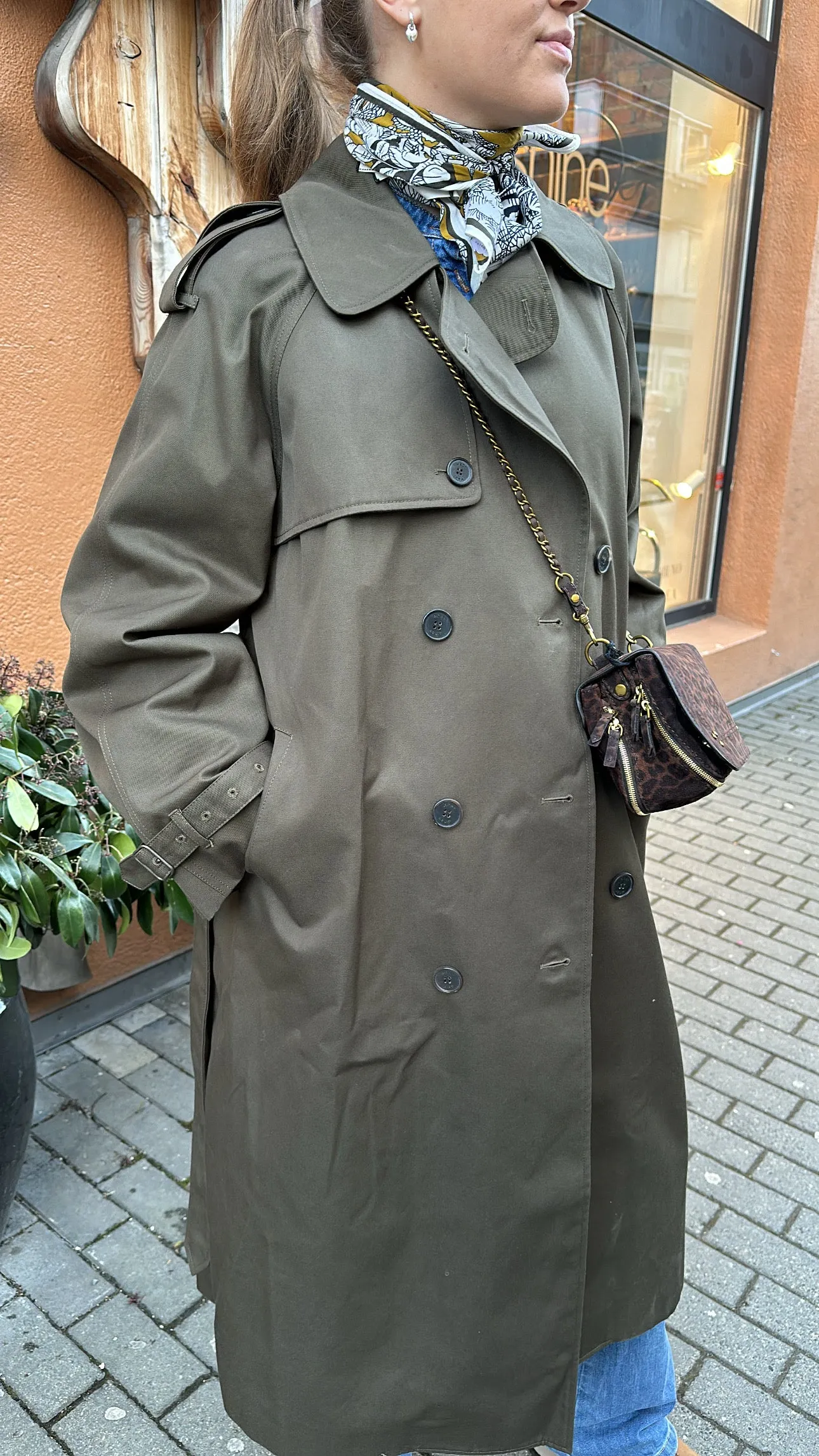 MARK TAN - Catrin Trench Coat - Dark Green