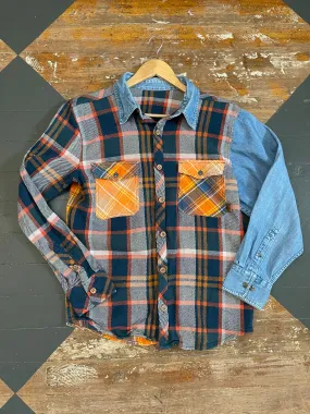 MASHUP DENIM ORANGE FLANNEL - M