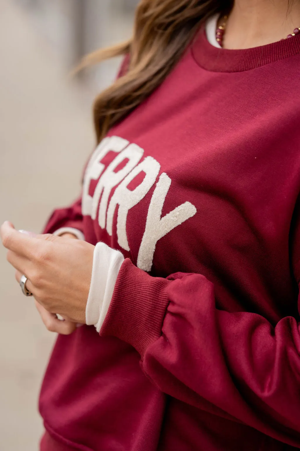 Merry Chenille Sweatshirt