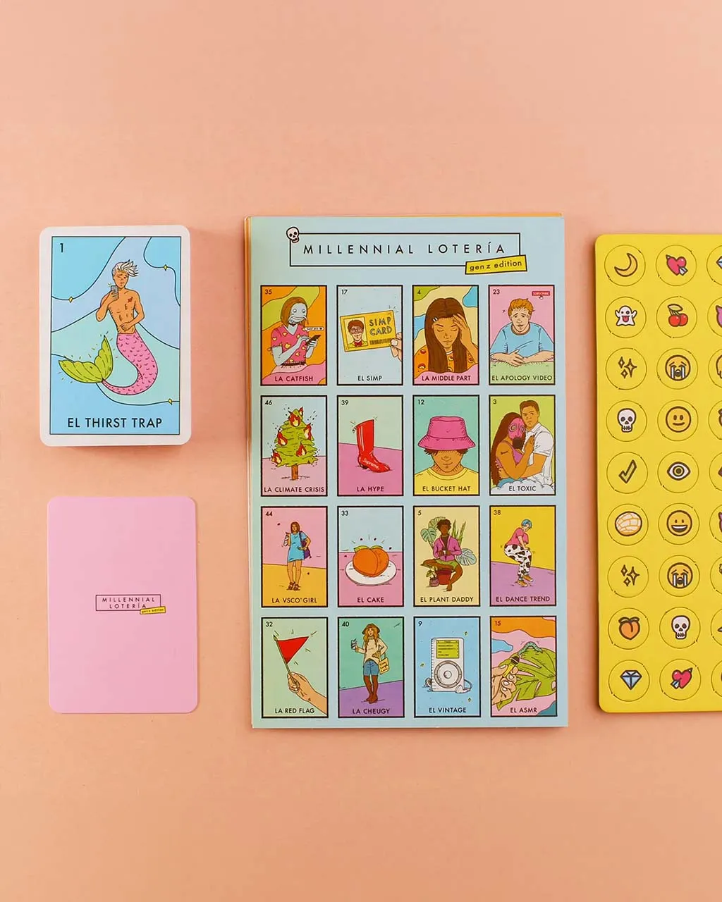 Millennial Loteria Board Game: Gen Z Edition