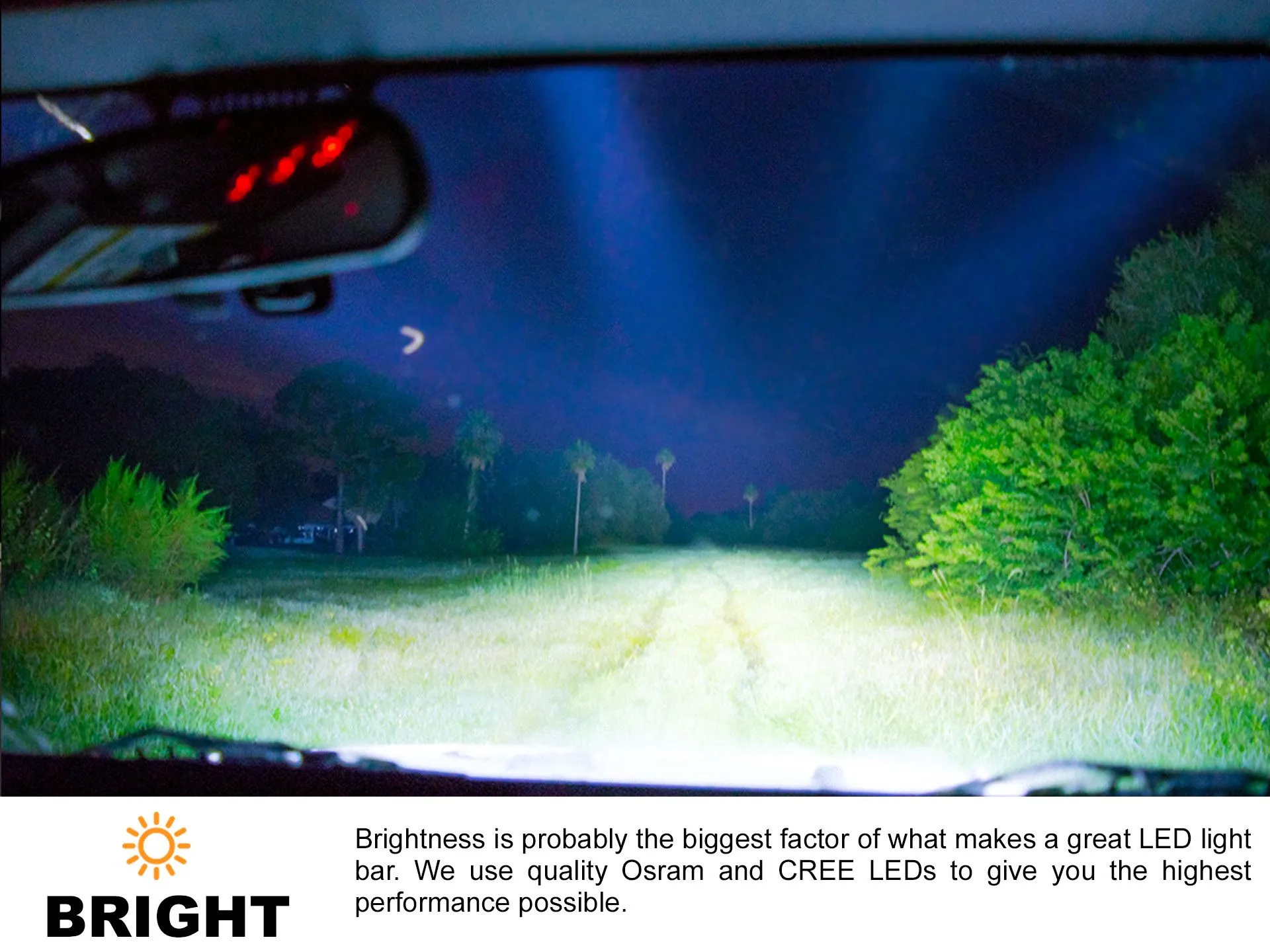 New - 4 Inch Double Row: Black Oak LED Pro Series 3.0 Dual Row LED Light Bar - Spot or Flood Optics (24w/40w)