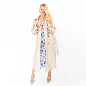 Next Womens Stone Belted Trench Coat