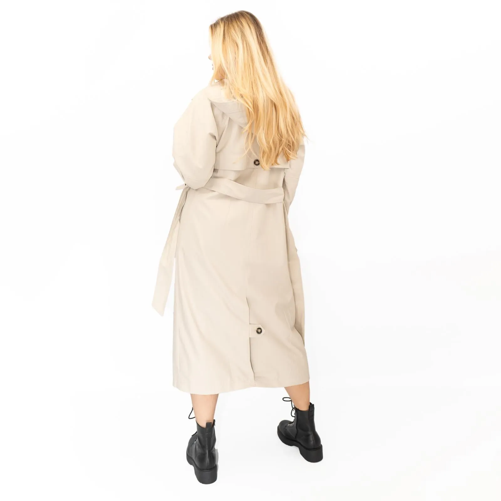 Next Womens Stone Belted Trench Coat