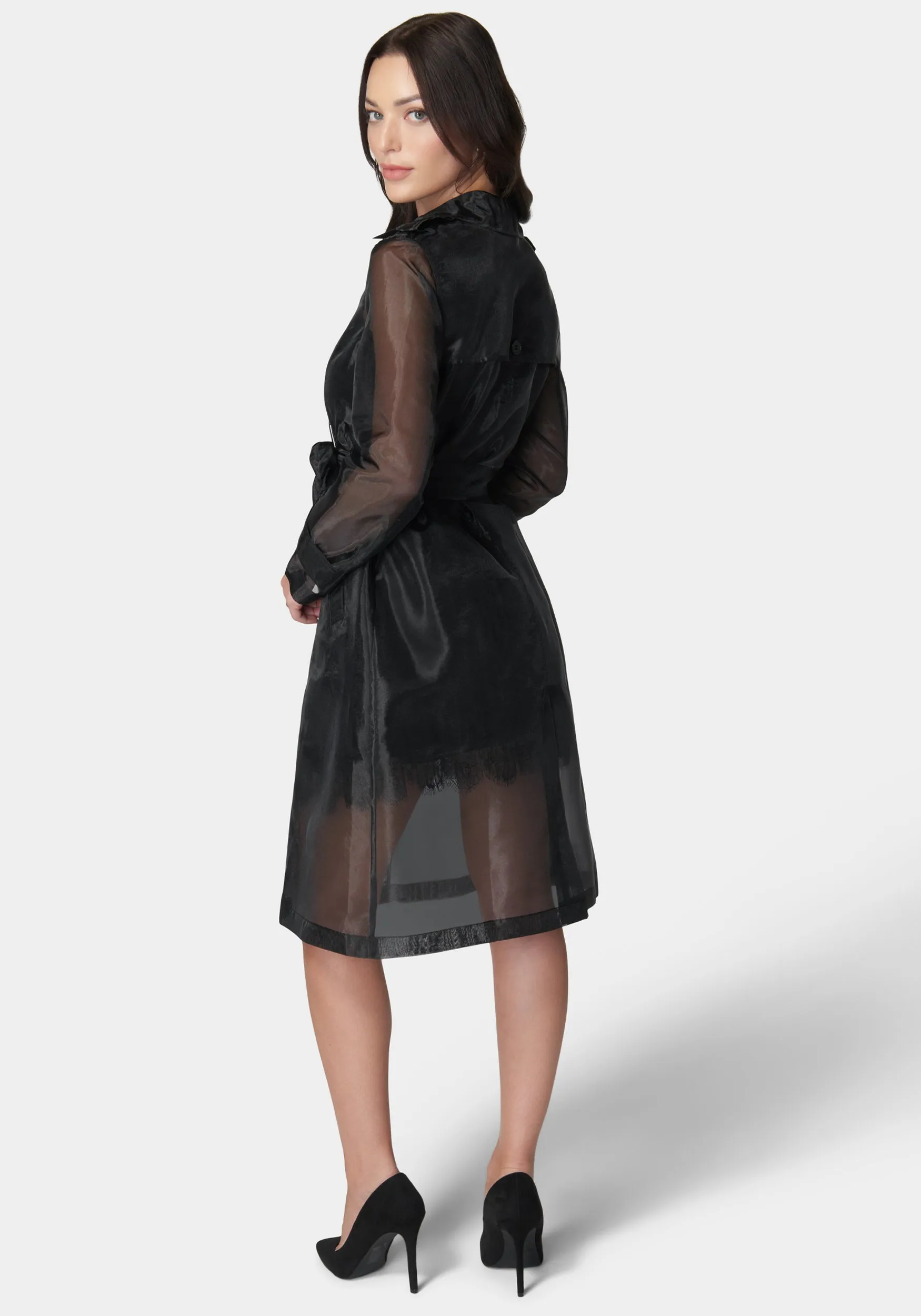 Organza Trench Coat