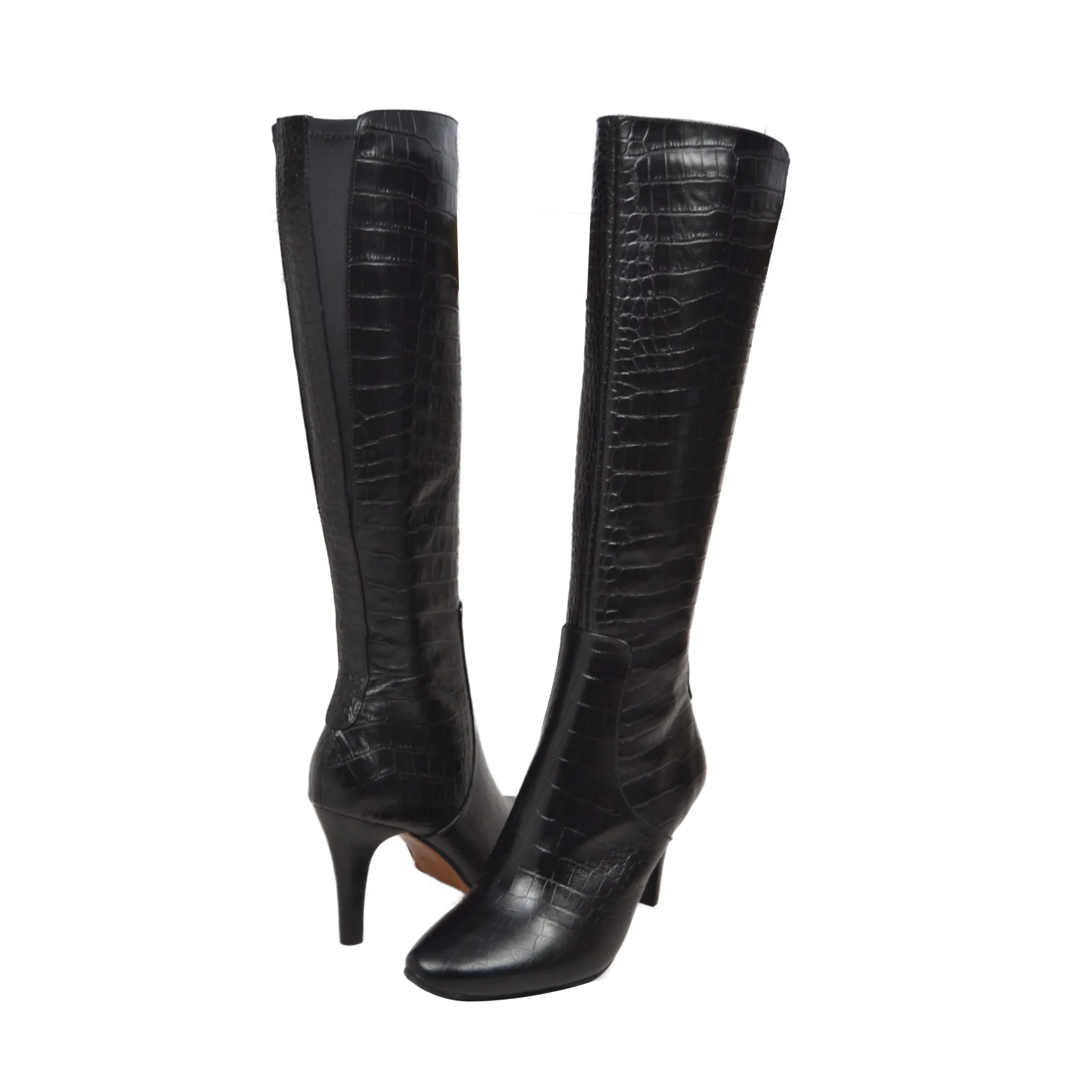 Paradise 2 Croc Slim Calf Leather Dress Boot