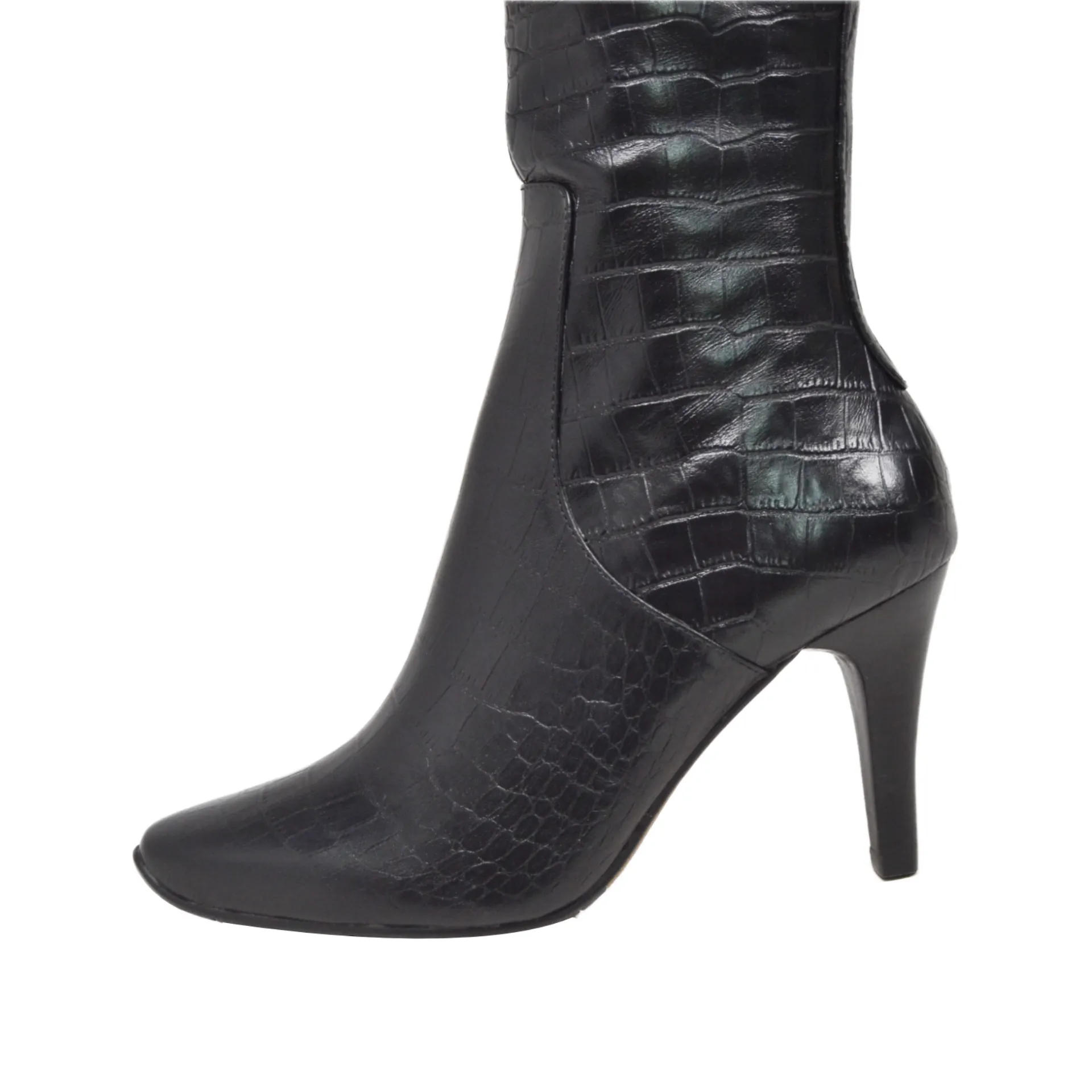 Paradise 2 Croc Slim Calf Leather Dress Boot