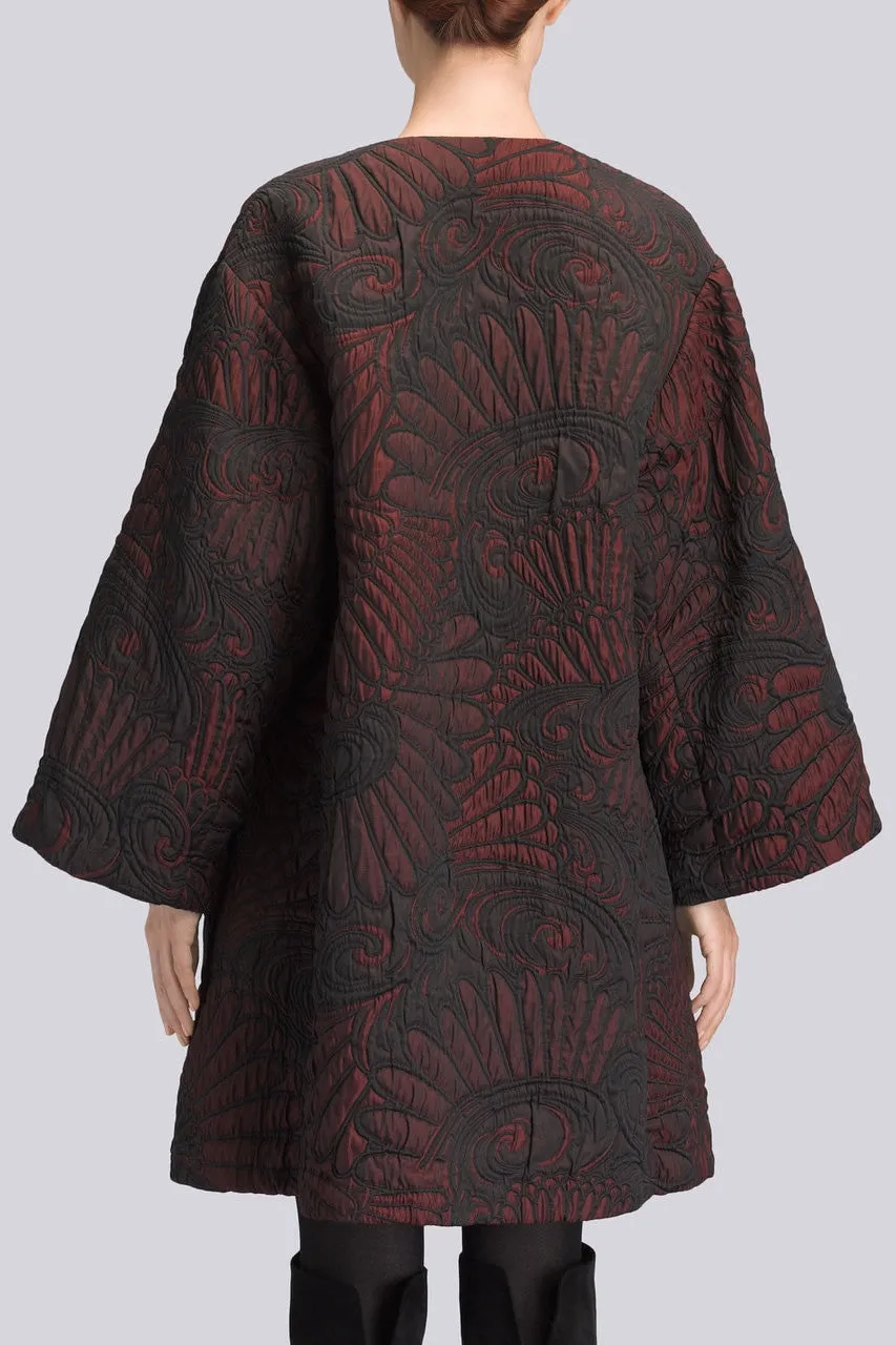 Petal Jacquard Coat