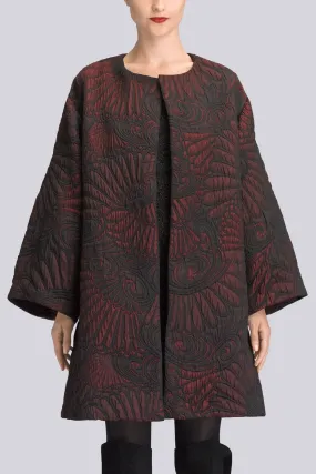 Petal Jacquard Coat