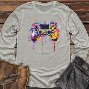 Pixelated Controller Splash Long Sleeve