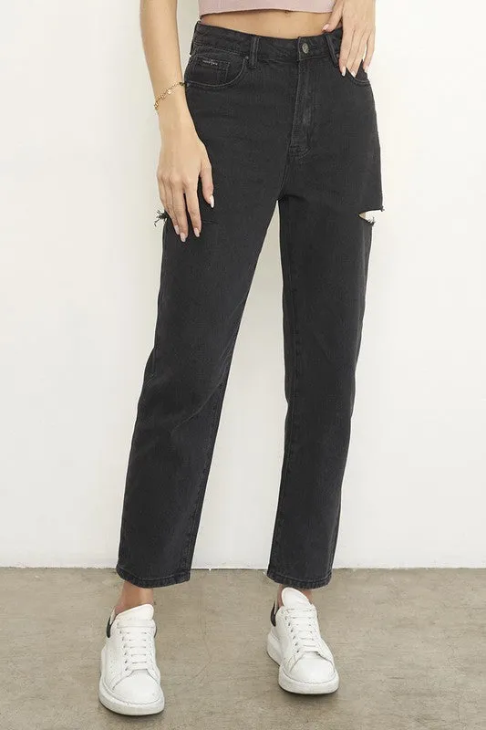 Polly High Rise Jeans - Black