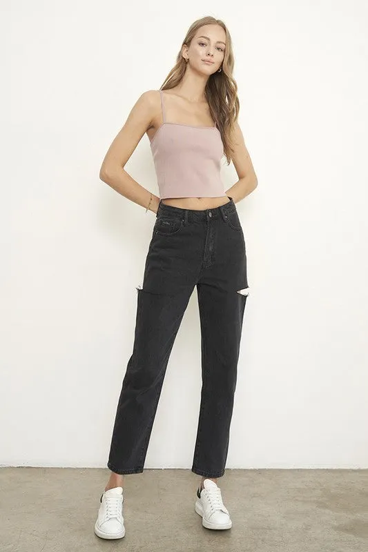 Polly High Rise Jeans - Black