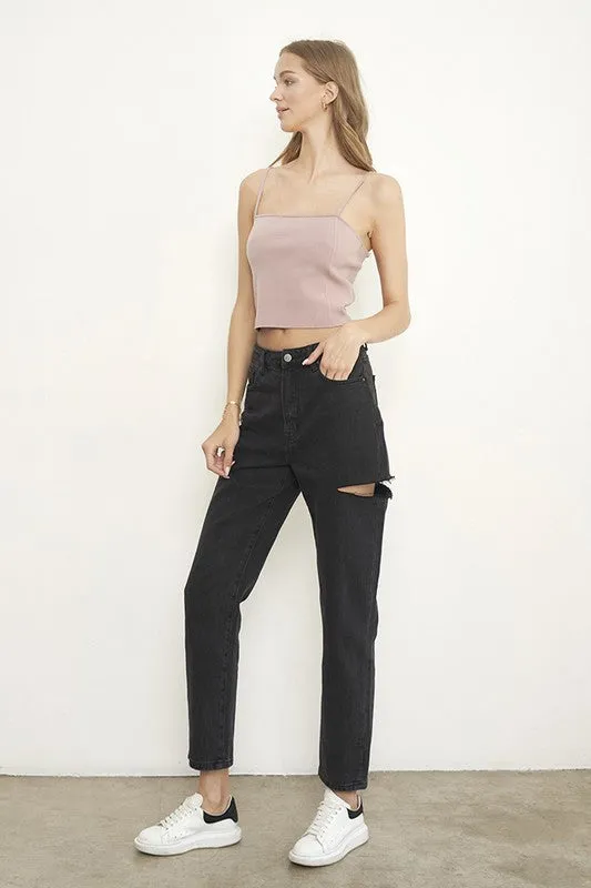 Polly High Rise Jeans - Black