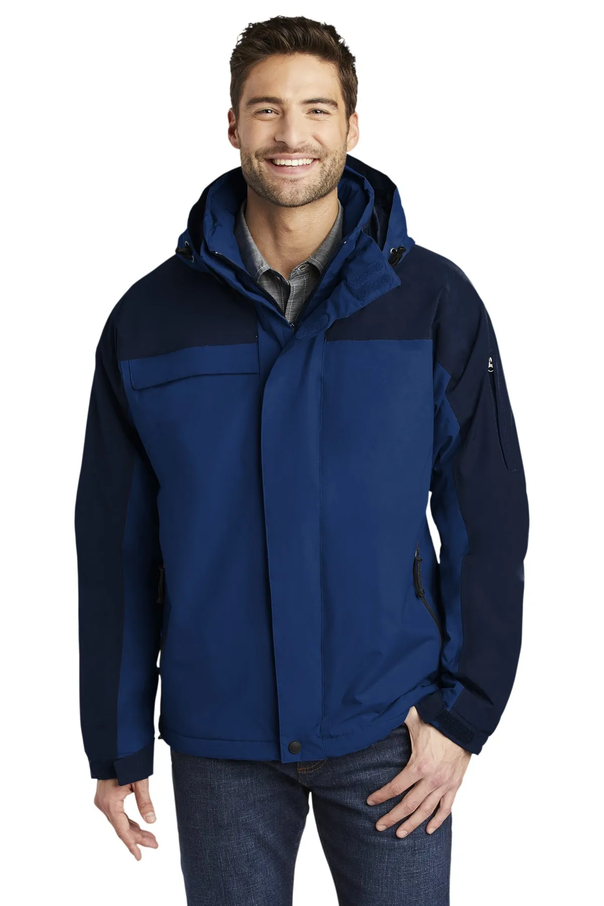 Port Authority Tall Nootka Customized Jackets, Regatta Blue/ Navy