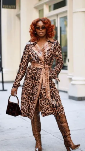 Pre Order:  Cheetah Trench Coat - @phenomenalkat