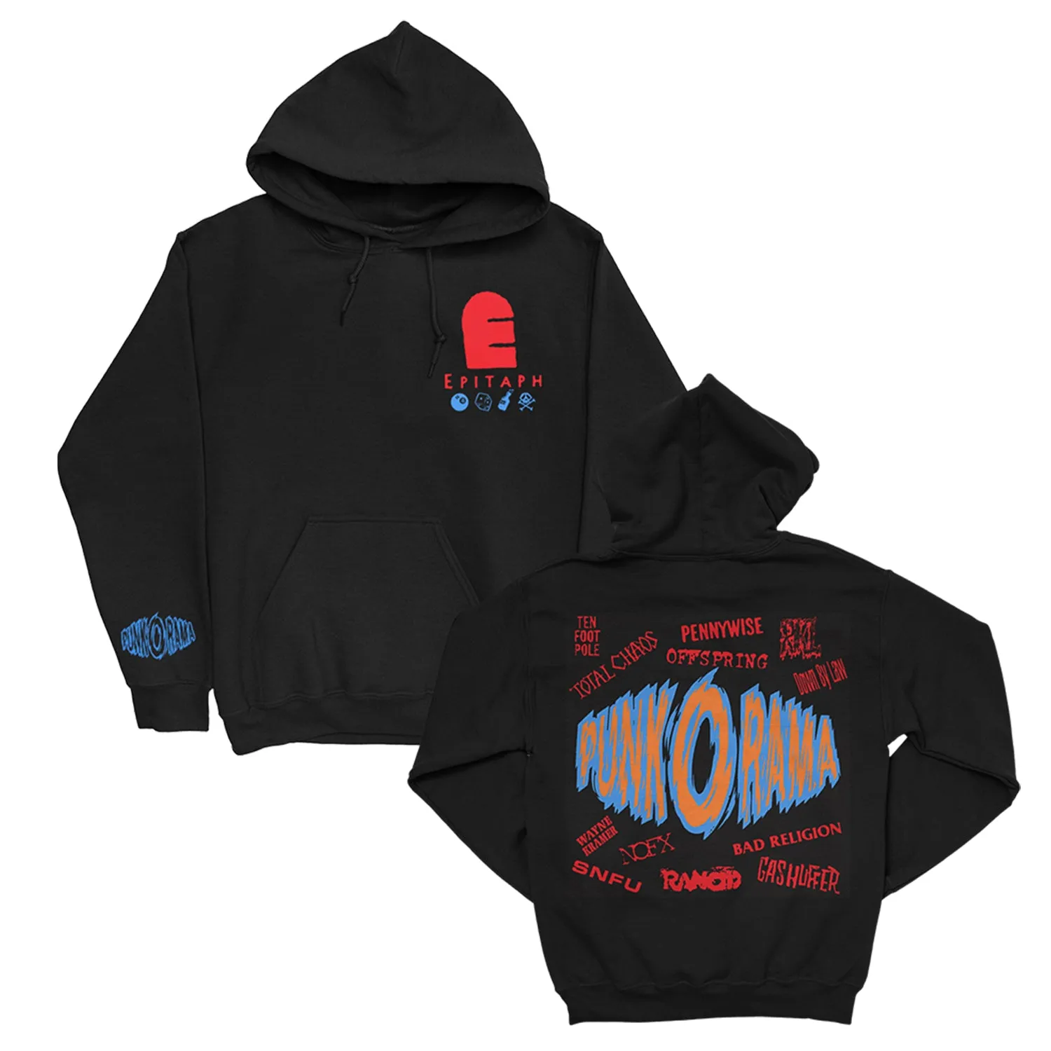 Punk O Rama Logo Pullover Hood (Black)