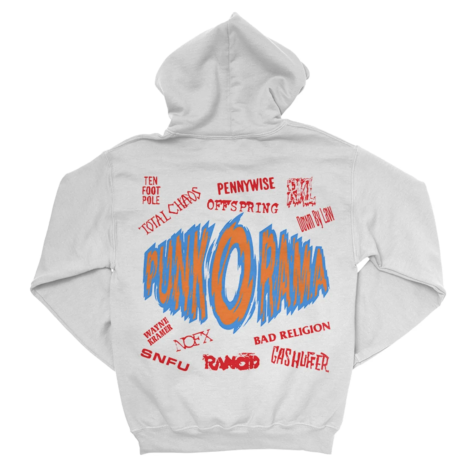 Punk O Rama Logo Pullover Hood (White)