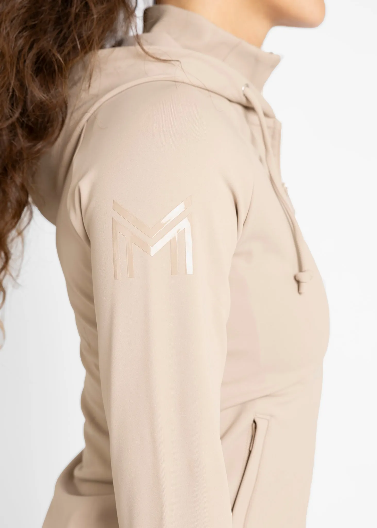 Reflection Zip Hoodie (Beige)